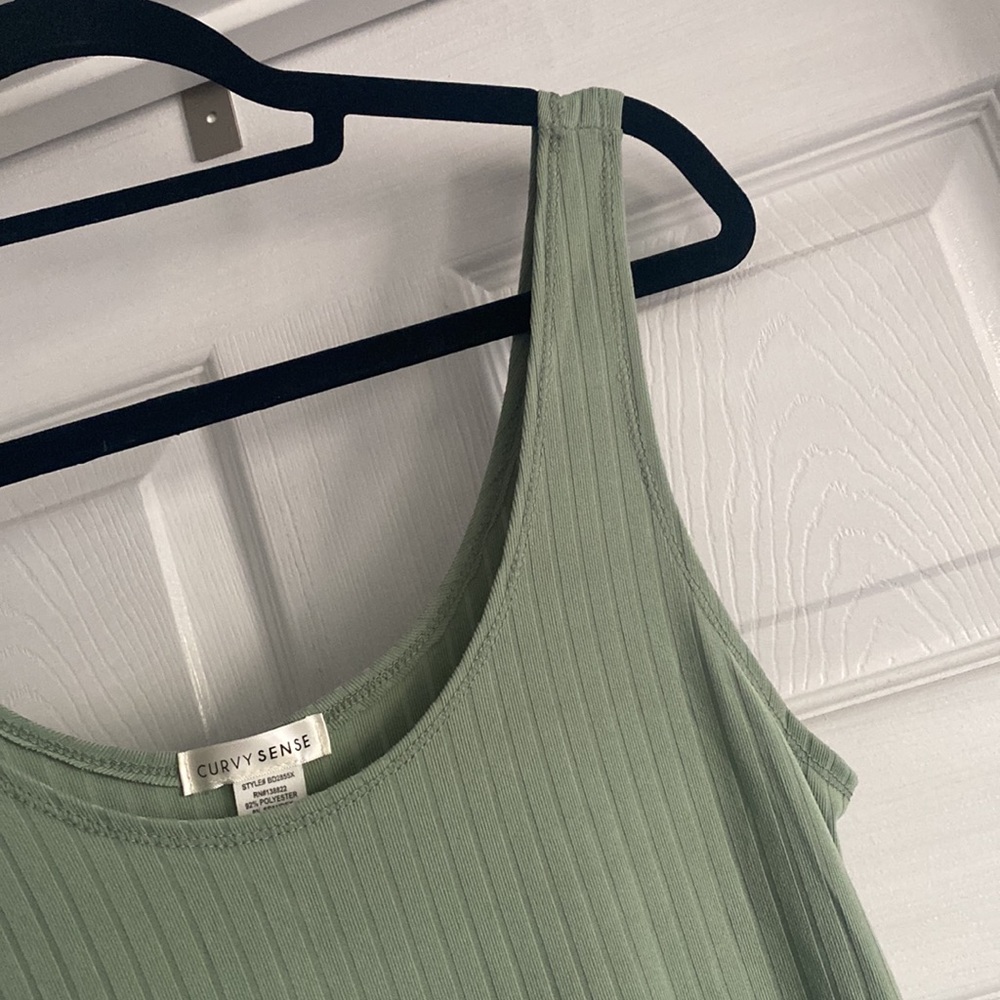 Curvy Sense | Ribbed Tank Dress - Picture 2 of 6